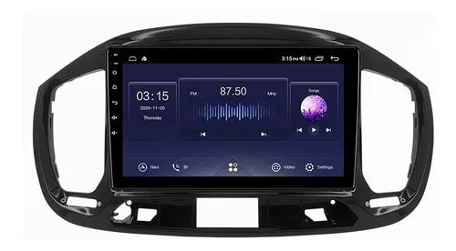 Autoradio + Consola para FIAT VIAGGIO 2012-2017 (9 Pulgadas, Negro UV)