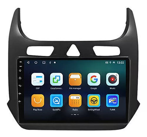 Autoradio + Consola para GM/CHEVROLET COBALT 2016+ (9 Pulgadas, Negro Mate)