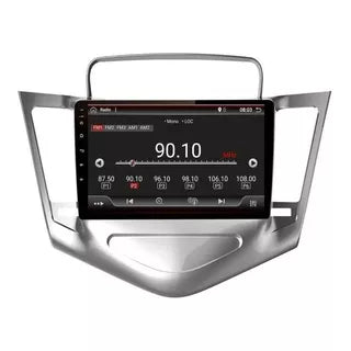 Autoradio + Consola para CHEVROLET CRUZE 2013 (9 Pulgadas, Negro UV, Plata)