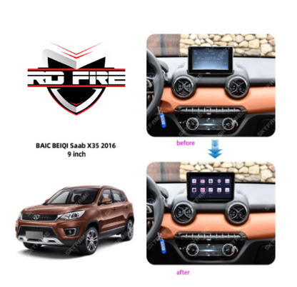 Autoradio + Consola para BAIC SENOVA X35/ Q35 2015-2018 (9 Pulgadas)