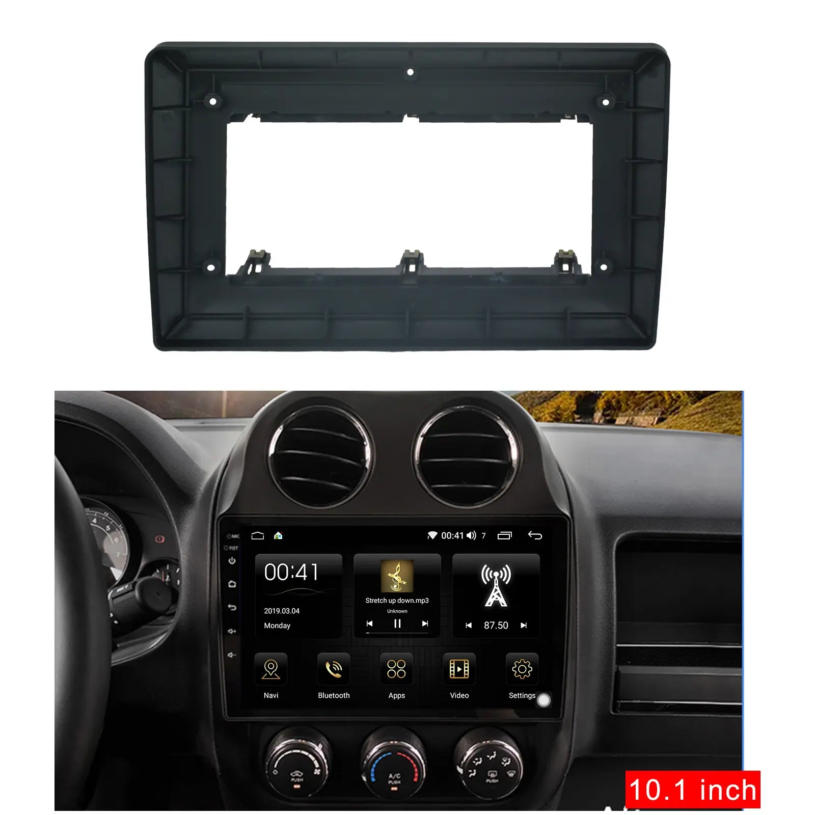 Autoradio + Consola para Jeep Grand Cherokee 2005+ (10.1 Pulgadas)