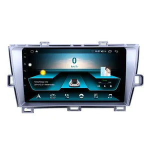 Autoradio + Consola para Toyota Prius 2010 (9 Pulgadas, Izquierda, Plateado)