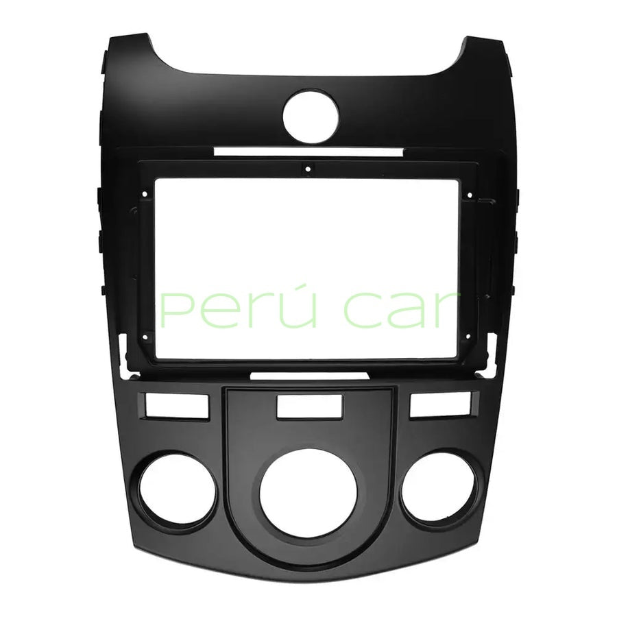 Autoradio + Consola para KIA Forte MT Black 2009 (9 Pulgadas)