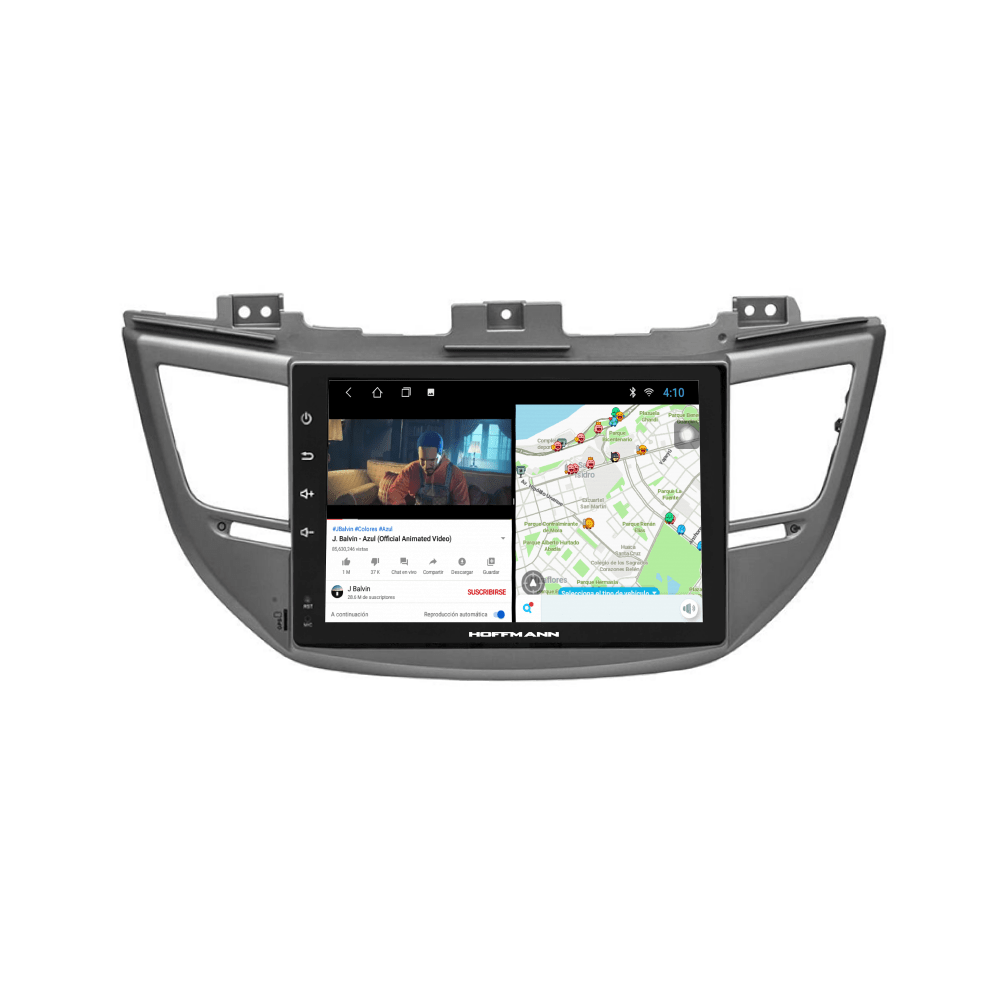 Autoradio + Consola para Hyundai Tucson 2015 (9 Pulgadas, LHD, Color Plata)