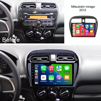 Consola para Mitsubishi Mirage 2012 (9 pulgadas, negro UV)