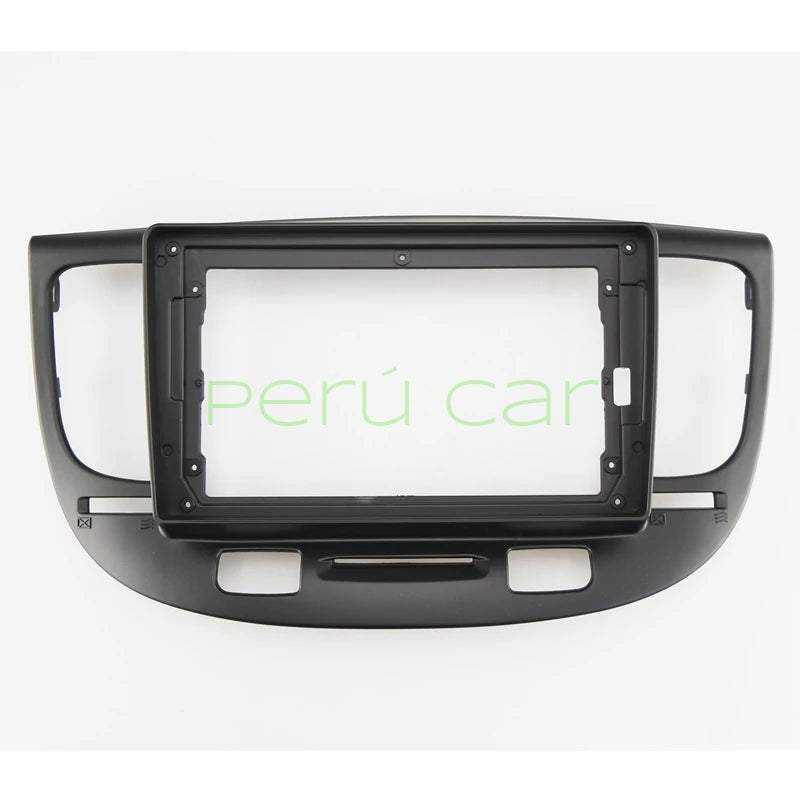 Autoradio + Consola para KIA Rio 2006 (9 Pulgadas, Negro)