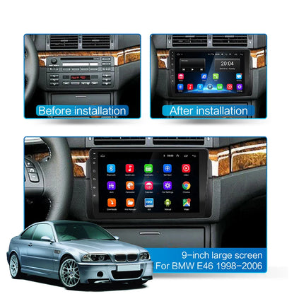 Autoradio + Consola para BMW 3 (E46) 1998-2005 (9 Pulgadas)