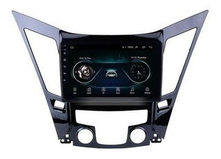 Autoradio + Consola para Hyundai Sonata YF 2010 (9 Pulgadas, de Baja Gama / Alta Gama, Color Negro)