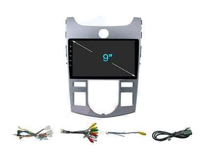 Consola para KIA Forte AC/A Silver 2009 (9 Pulgadas)