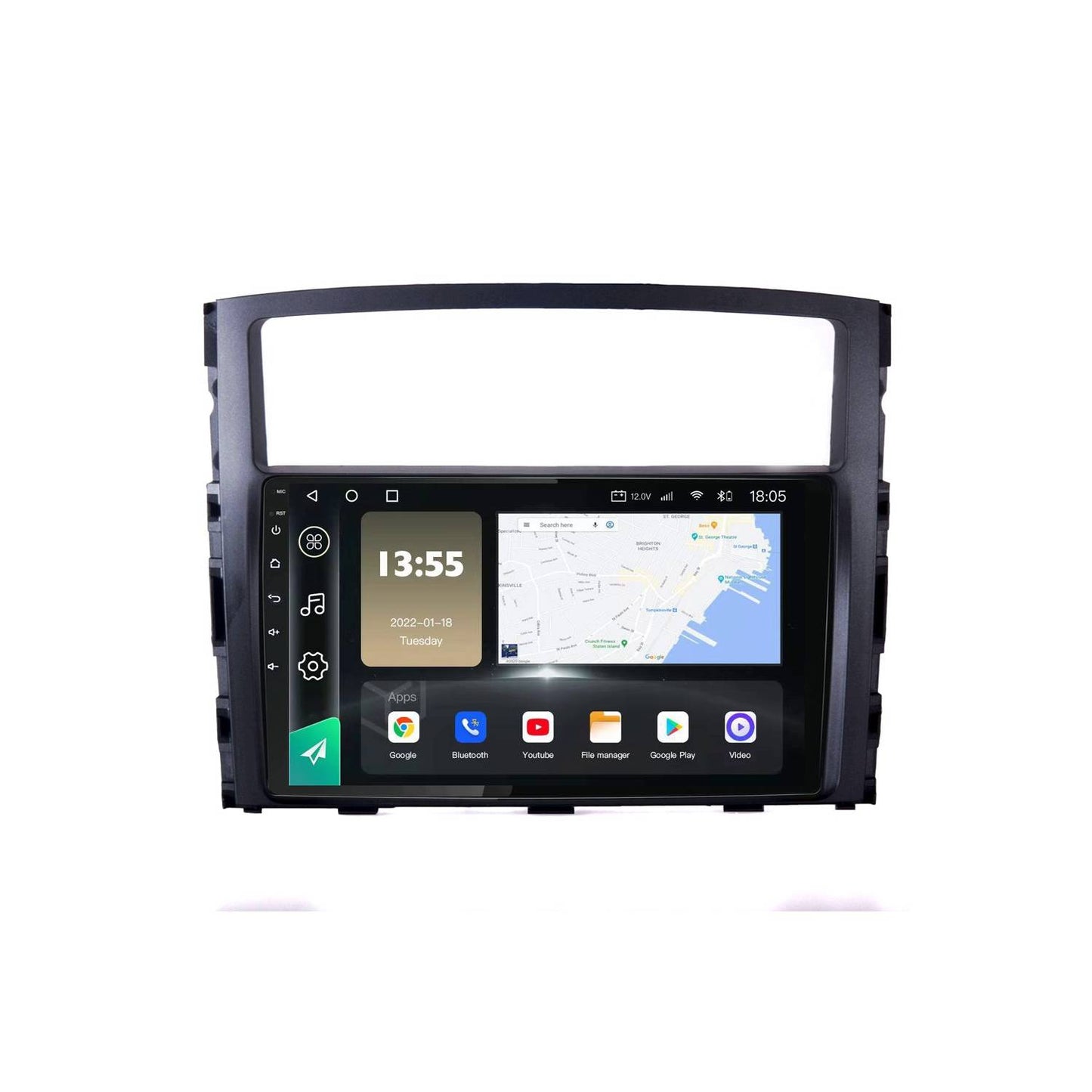 Autoradio + Consola para Mitsubishi Pajero 2010 (9 pulgadas)