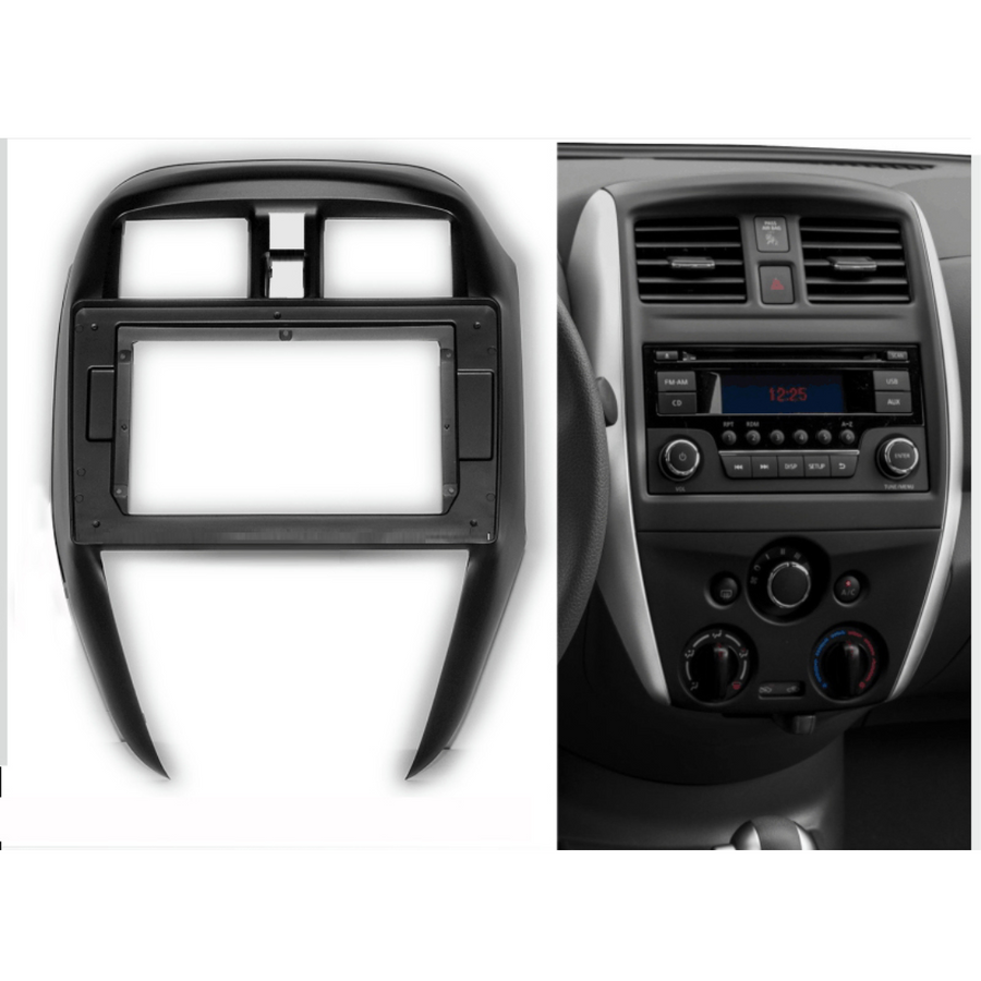 Autoradio + Consola para Nissan Versa Sedan 2015-2019 (LHD, 10.1 pulgadas)