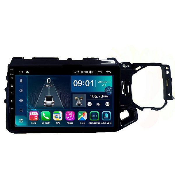 Autoradio + Consola para CHERY TIGGO 5X 2019 (10.1 Pulgadas, LHD, Negro UV)