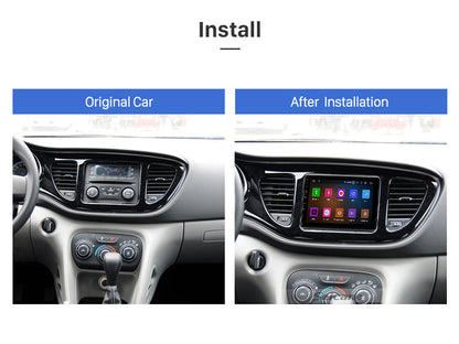 Consola para FIAT VIAGGIO 2012-2017 (9 Pulgadas, Negro UV)