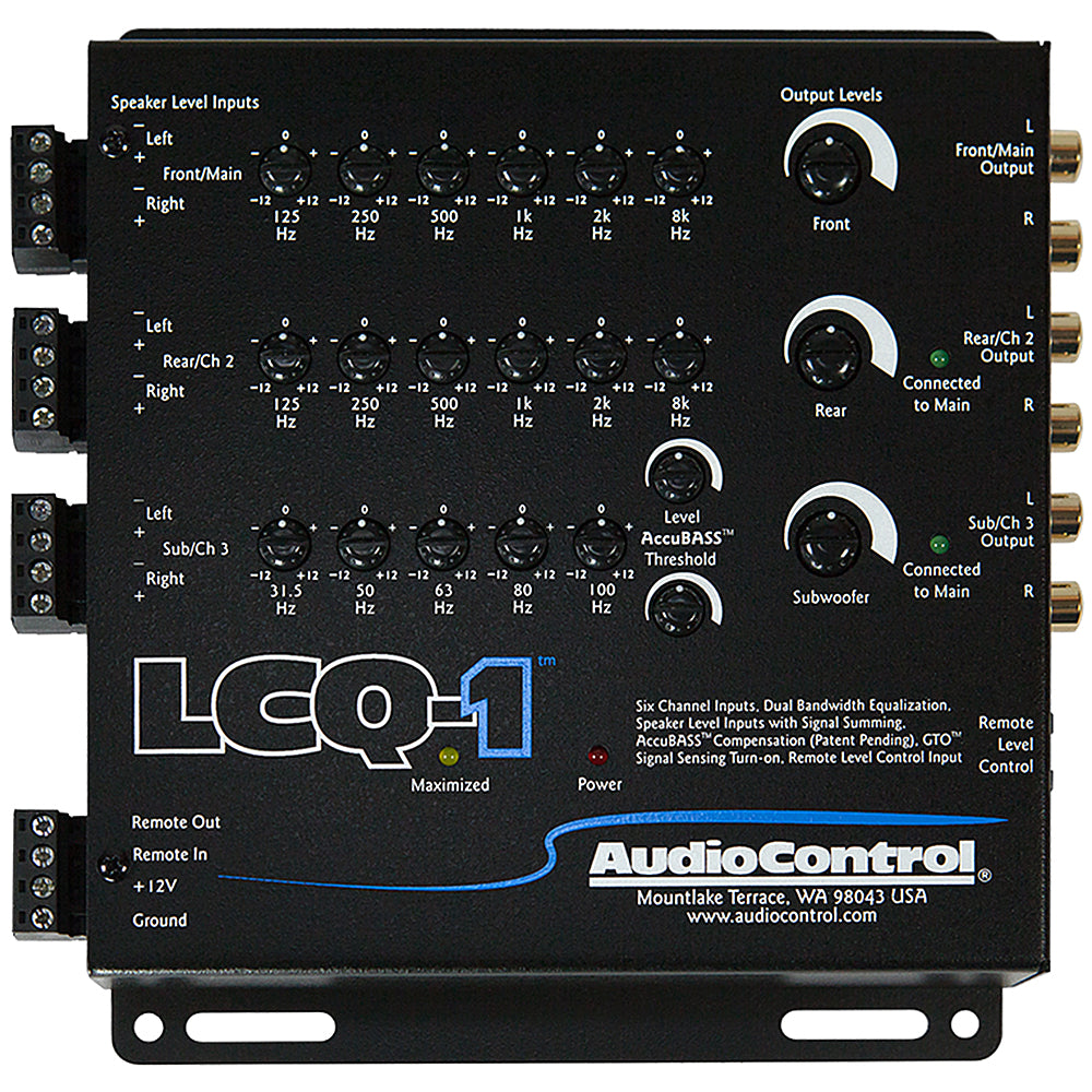 Audio Control LCQ-1 channel line out converter with eq and accubass™