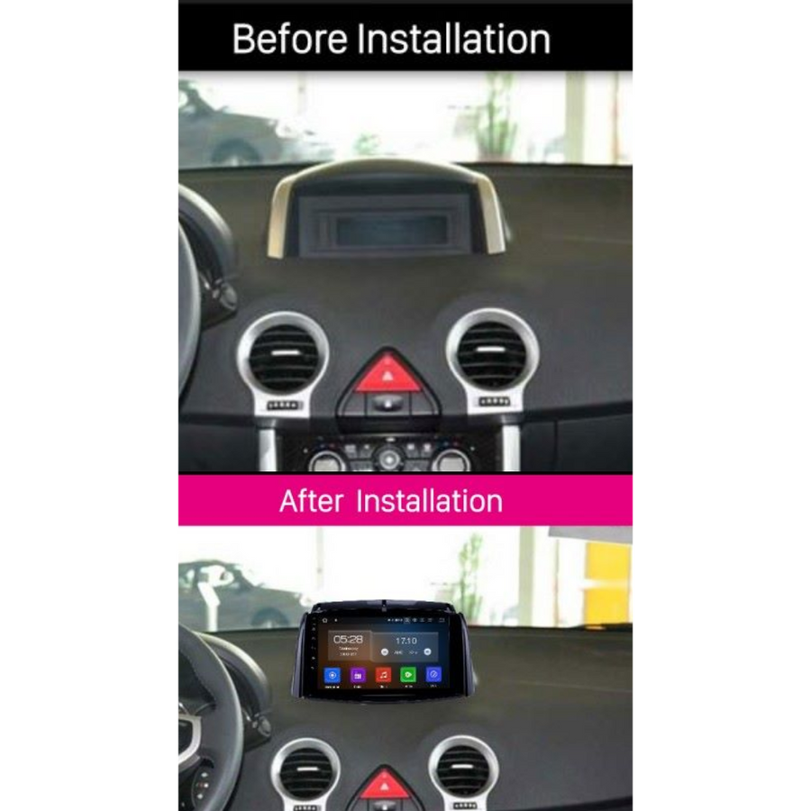 Consola para Renault Koleos 2010 (9 Pulgadas, Negro Brillante)