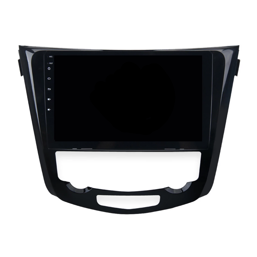 Consola para Nissan X-Trail 2014 (10.1 pulgadas, AC automático, negro UV)