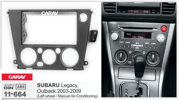 Consola CARAV - SUBARU LEGACY - OUTBACK