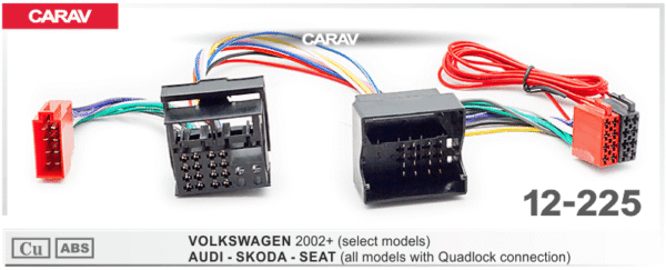 CABLE PARA AUTORADIO CARAV: VOLKSWAGEN