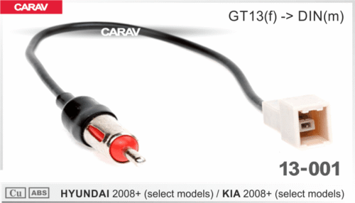 Adaptador de Antena Carav para Hyundai/ Kia 2008+