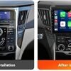 Consola para Hyundai Sonata YF 2010 (9 Pulgadas, de Baja Gama / Alta Gama, Color Negro)
