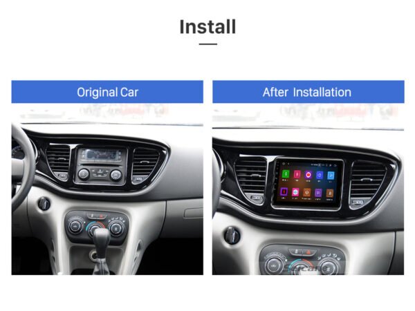 Consola para FIAT VIAGGIO 2012-2017 (9 Pulgadas, Negro UV)