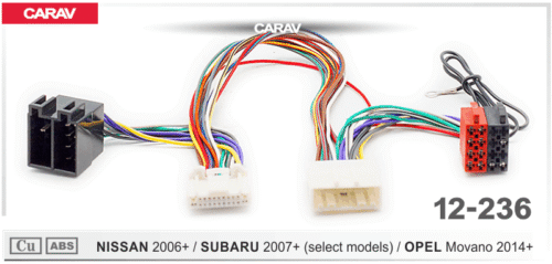 22-236 CABLE PARA AUTORADIO (Alimentación + Altavoces) CARAV - NISSAN