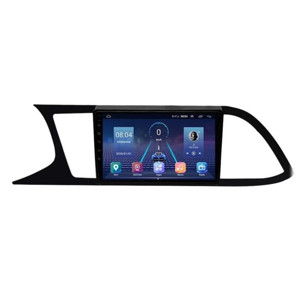 512PR3nT7BS Autoradio + Consola para Seat Leon 2018 (9 Pulgadas, Izquierda, Negro)