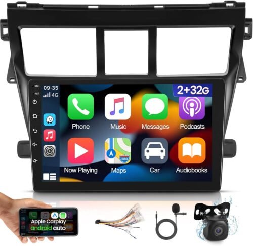 712jFUY3CoL._AC_UF1000_1000_QL80 Autoradio + Consola para Toyota Vios 2008-2013 (10.1 Pulgadas, Negro)
