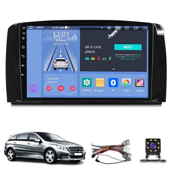 71eGWB-rrkL Autoradio + Consola para MERCEDES BENZ R CLASS 2004-2011 (9 Pulgadas, MATT BLACK)
