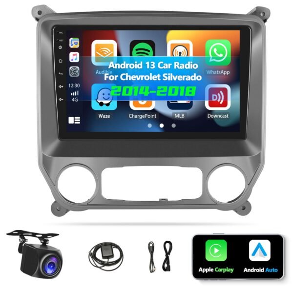 71tlSGOAloL-2 Autoradio + Consola para CHEVROLET SILVERADO 2014 (10.1 Pulgadas)