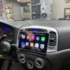 Consola para Hyundai Accent 2009-2012 / Hyundai Verna 2008 (9 Pulgadas, Color Plata)