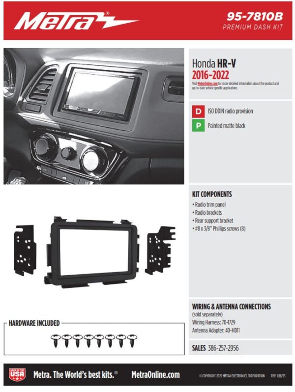 Consola METRA - HONDA HRV