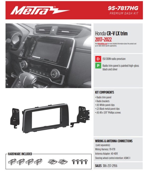 Consola METRA - Honda CRV - Versión LX