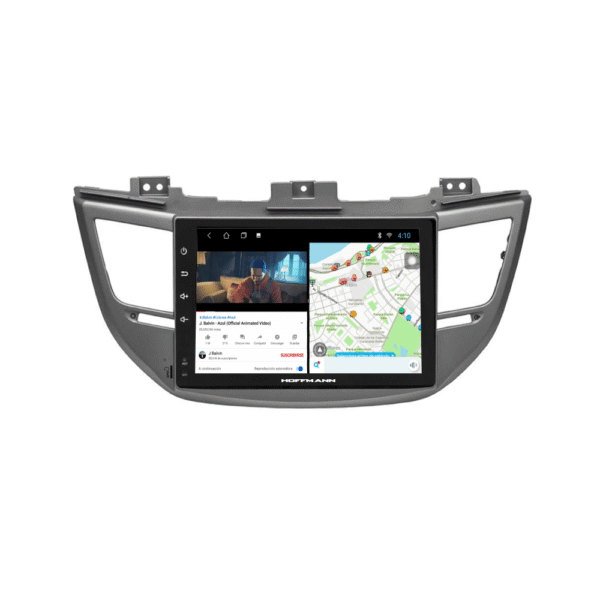 Hyundai-Tucson-2016-2018-5 Autoradio + Consola para Hyundai Tucson 2015 (9 Pulgadas, LHD, Color Plata)