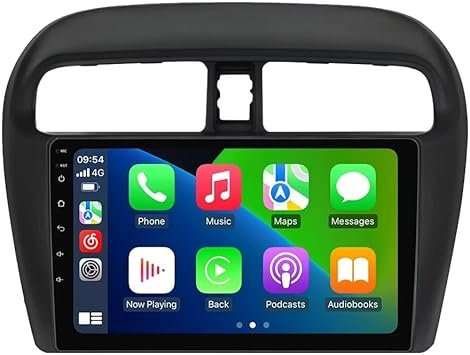 Consola para Mitsubishi Mirage 2012 (9 pulgadas, negro UV)