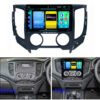 Consola para Mitsubishi Triton 2015 (9 pulgadas, AC manual, negro UV)