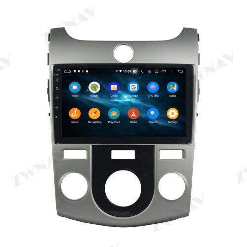 Autoradio + Consola para KIA Forte MT White 2009 (9 Pulgadas)