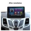 Autoradio + Consola para FORD FIESTA 2009-2014 (9 Pulgadas)