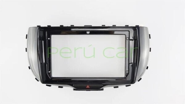 Autoradio + Consola para KIA Soul 2019 (9 Pulgadas, Color Negro)