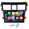TO-184TA Consola para Toyota Vios 2008-2013 (10.1 Pulgadas, Negro)