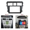 TO-184TF Consola para Toyota Vios 2008-2013 (10.1 Pulgadas, Negro)