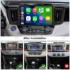 Consola para Toyota RAV4 2013-2019 (10.1 Pulgadas, Negro)