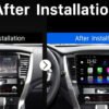 Consola para Mitsubishi Pajero Sport 2020 (10.1 pulgadas, negro UV)