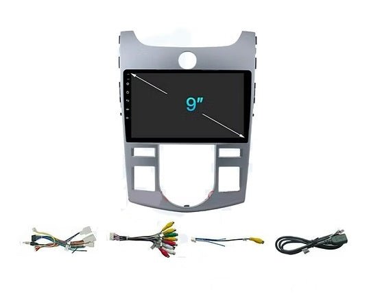 Consola para KIA Forte AC/A Silver 2009 (9 Pulgadas)
