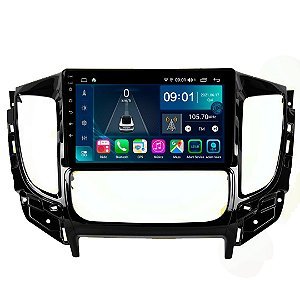 l200-triton-2018-a-2020-rrkbkh Autoradio + Consola para Mitsubishi Triton 2015 (9 pulgadas, AC automático, negro UV)